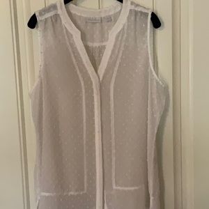 New York & Company sheer sleeveless top